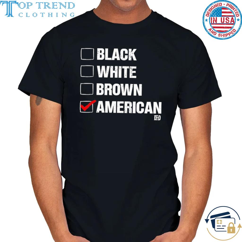 Nice david j harris jr black white brown American shirt