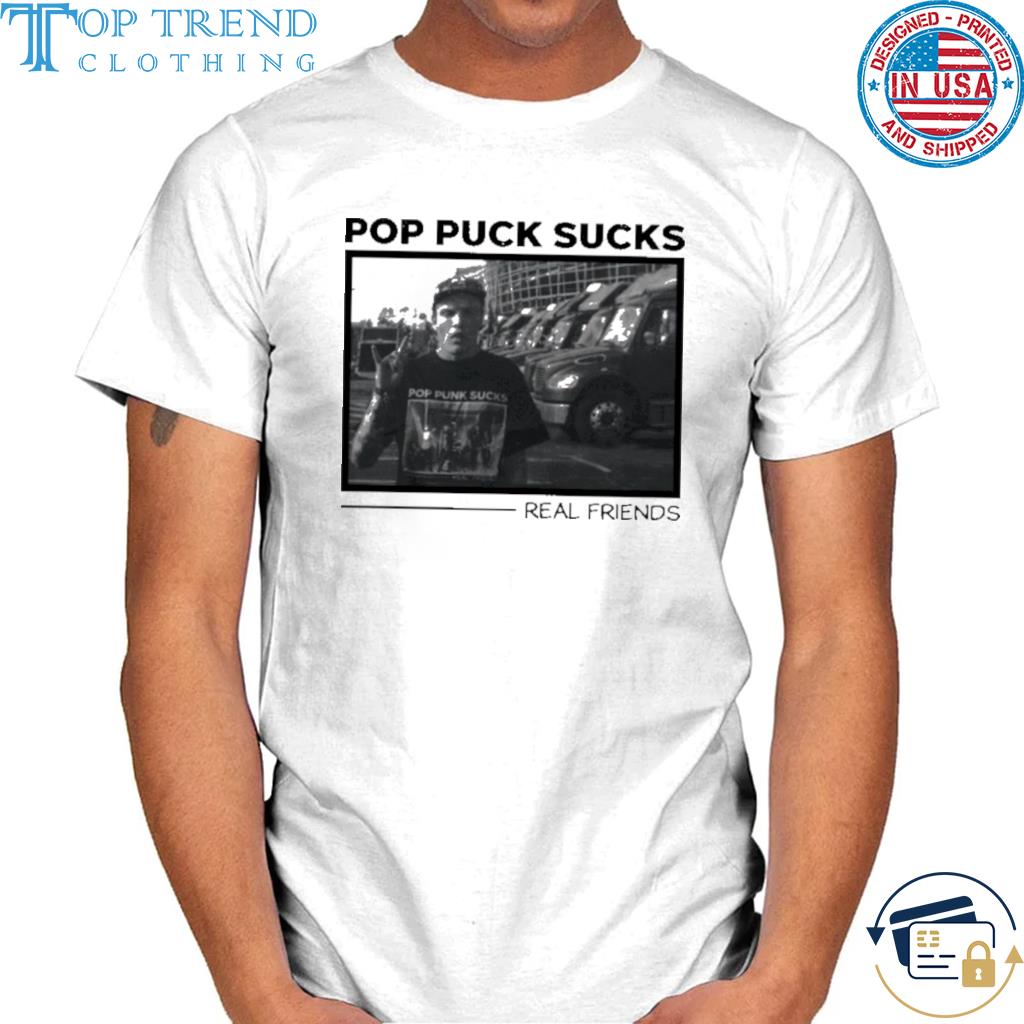 Official pop punk sucks real friends shirt