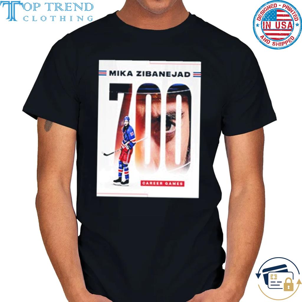 Awesome mika zibanejad 700 career games new york rangers nhl shirt