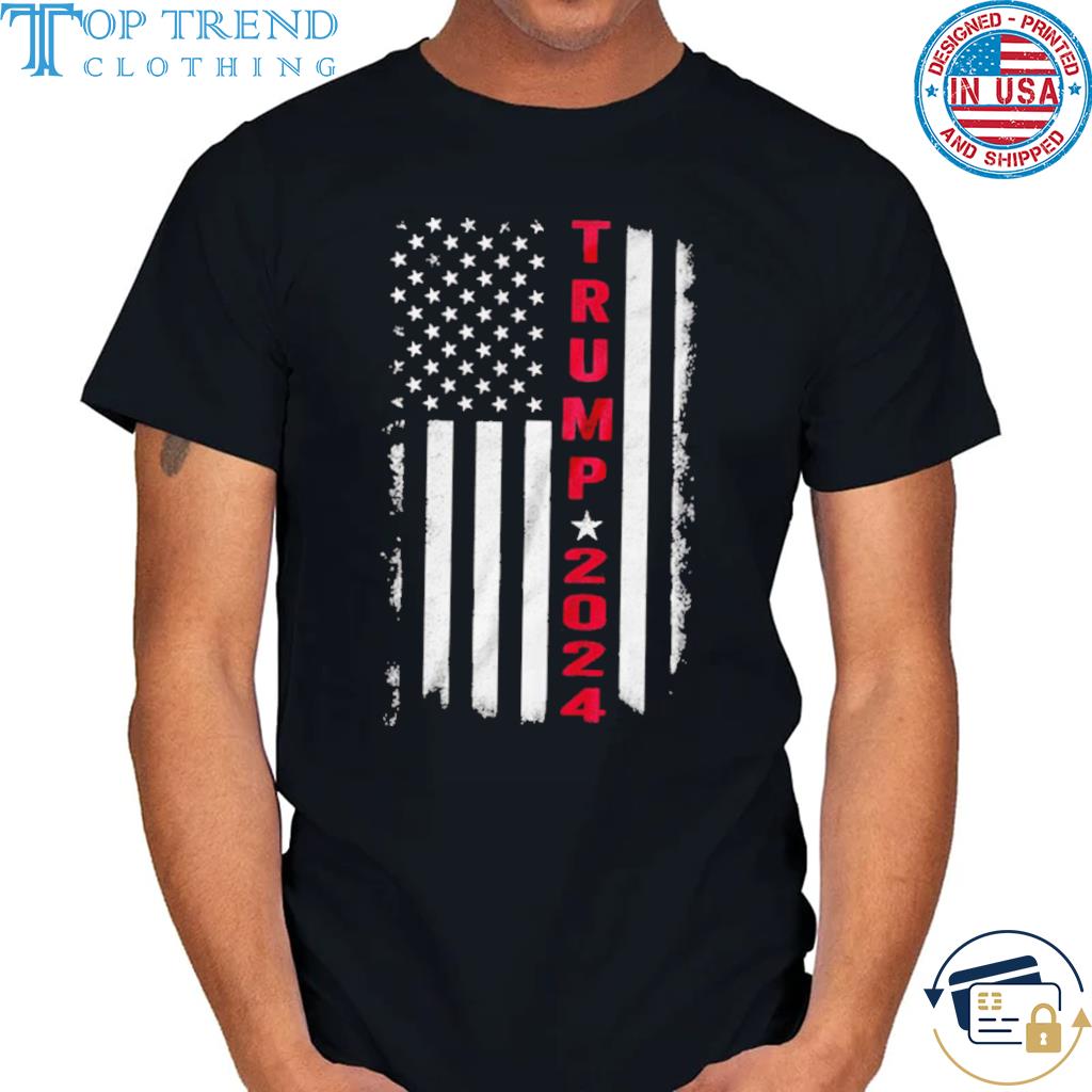 Awesome trump 2024 American Flag T-Shirt