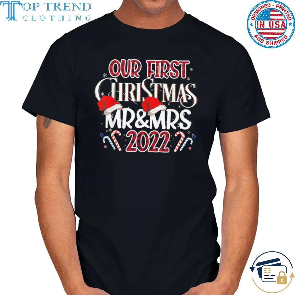 Best couple wife husband our first Christmas as mr & mrs 2022 sweater