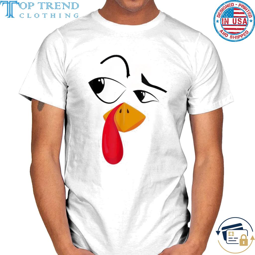 Cool Turkey Face Thanksgiving 2022 Shirt
