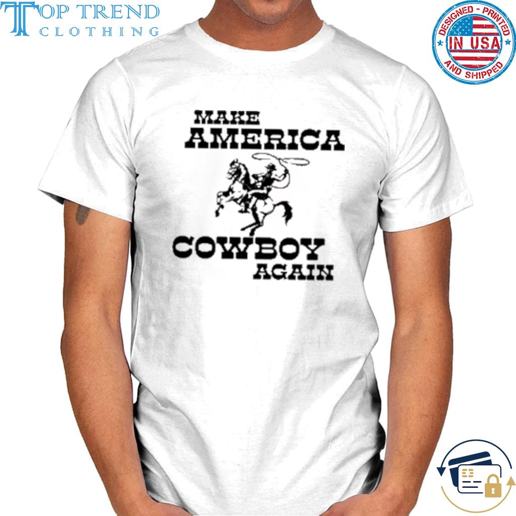 Funny brittany make america cowboy again shirt