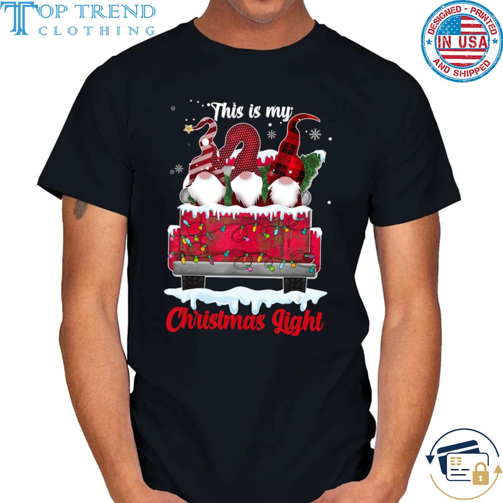 Funny merry Christmas Gnome Light Truck this is my christmas light sweater