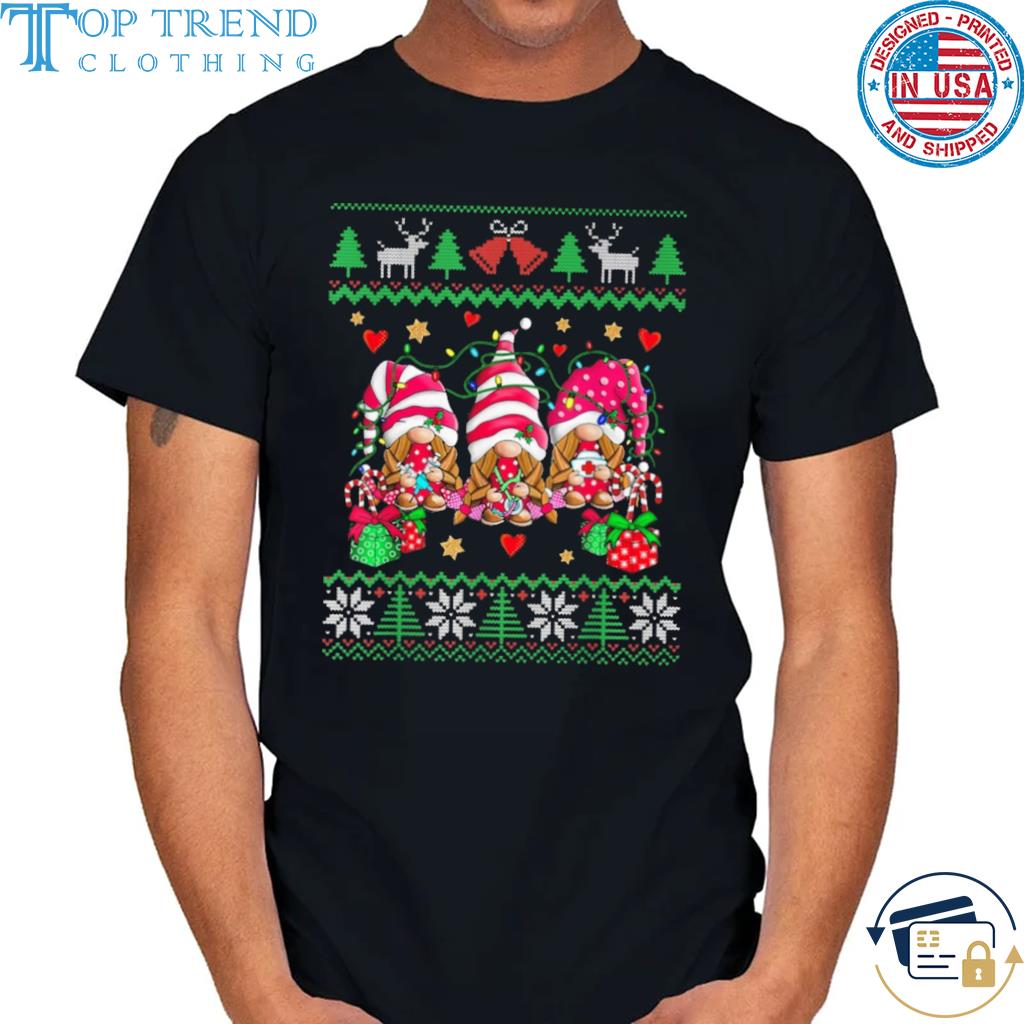 Gnome Family Xmas Light merry ugly christmas sweater