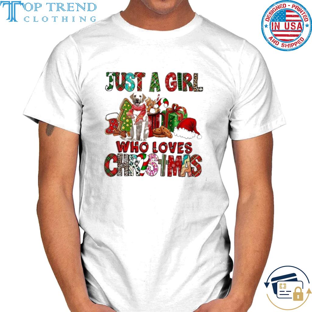 Just a girl yellow labrador who loves Christmas 2022 sweater