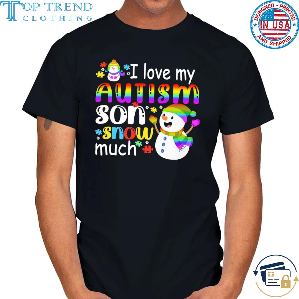 LGBT I love my autism son snow much christmas sweater
