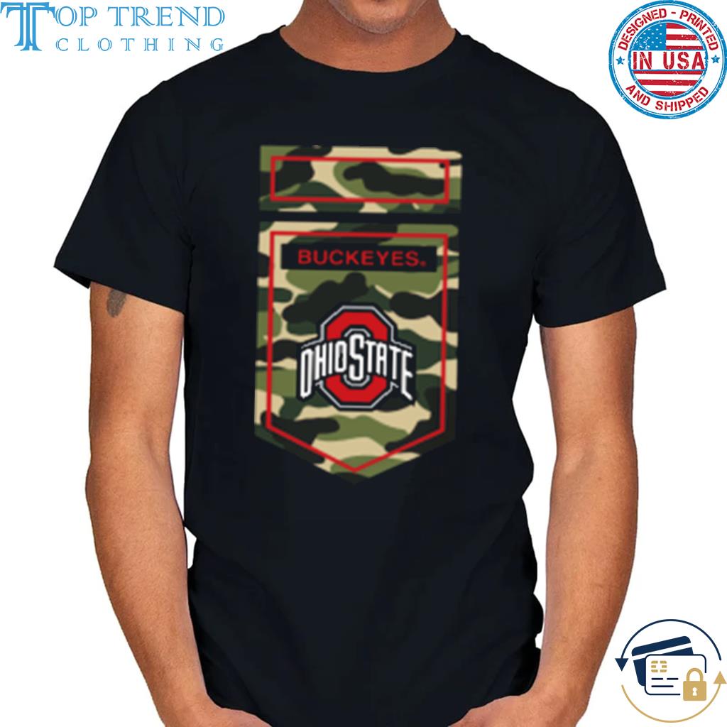 Ncaa ohio state buckeyes veterans camo shirt
