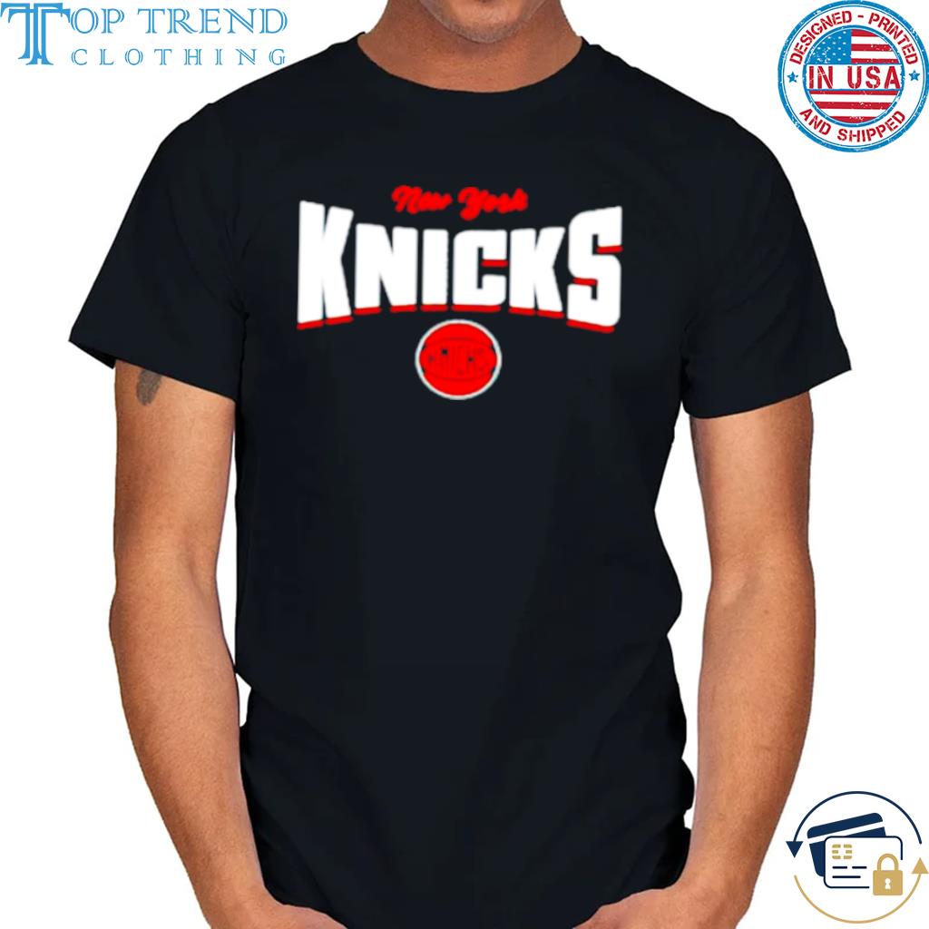 New york knicks word arch graphic shirt