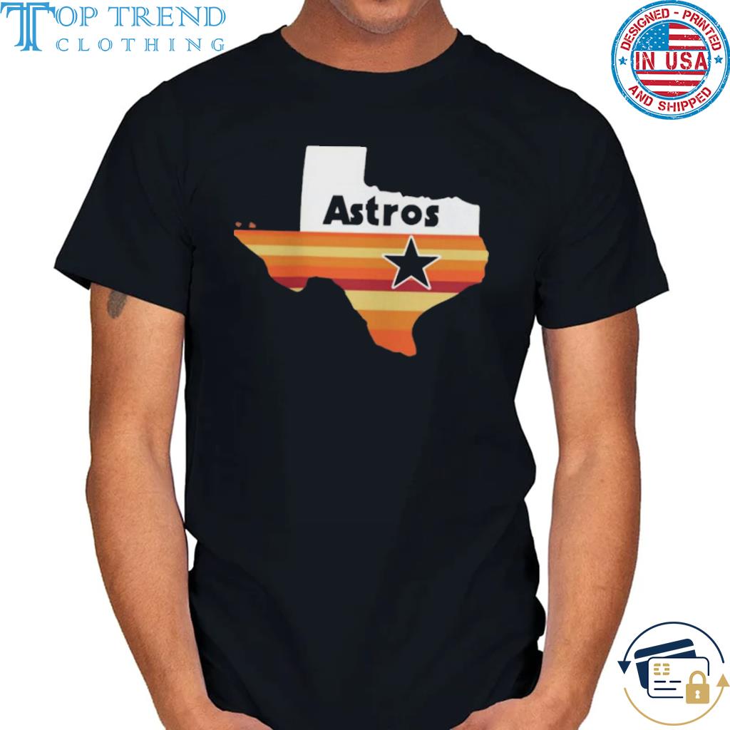 Official houston astros taxes map rainbow state cooperstown regional club shirt