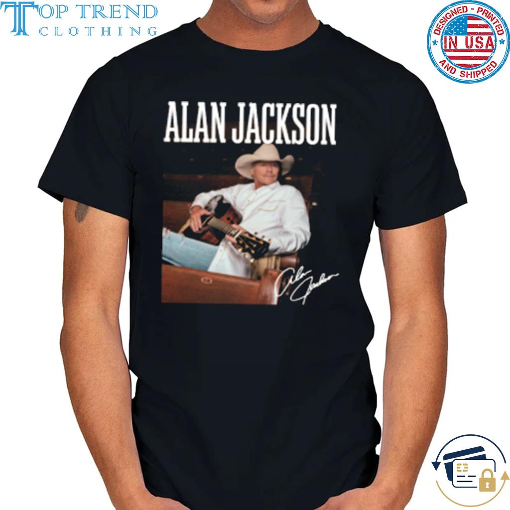 Original alan jackson alan jackson face logo shirt