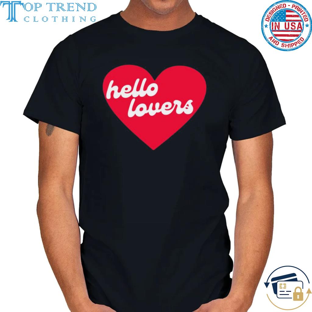 Original hello Lovers Heart Tee Shirt