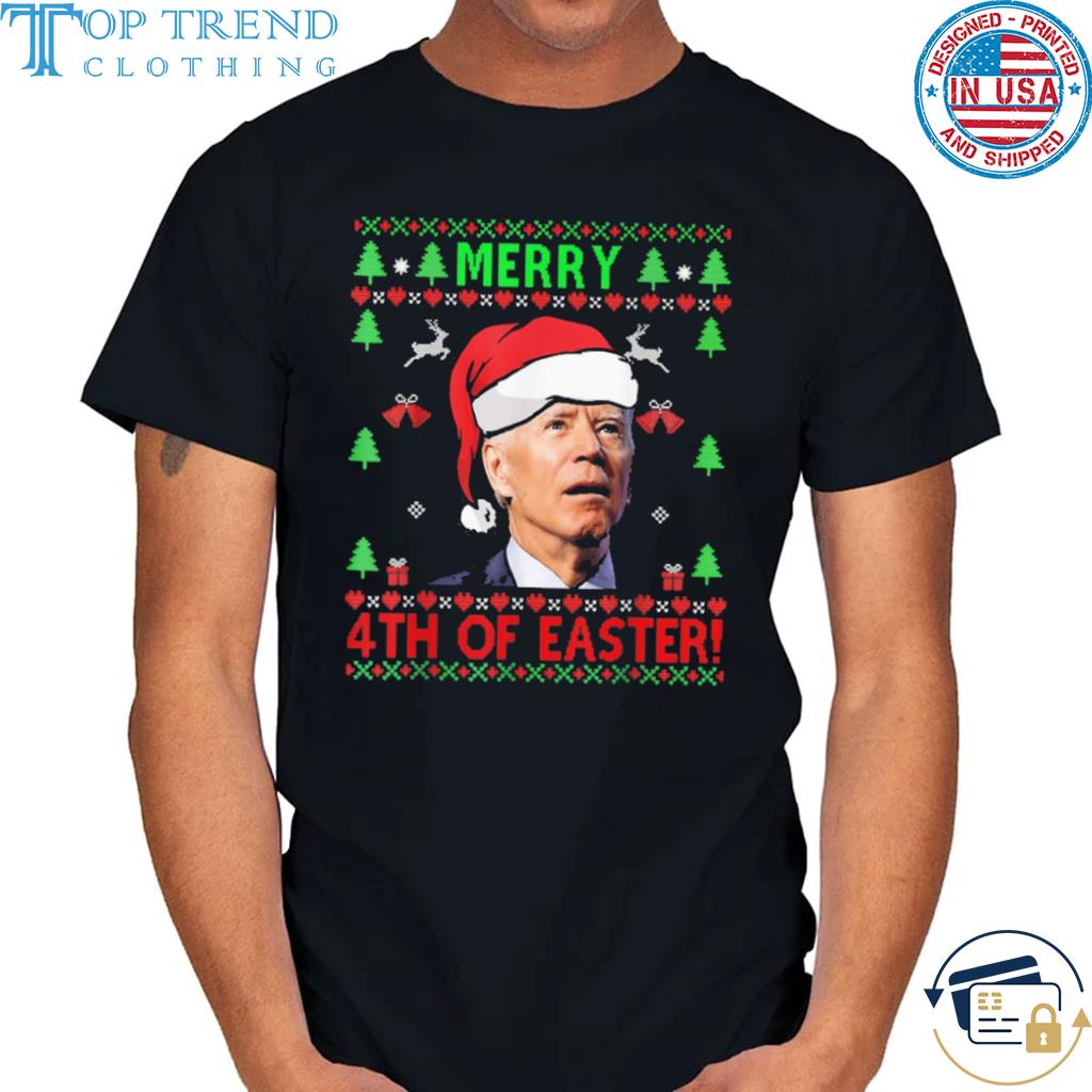 Original merry 4th of easter joe biden 2022 ugly Christmas sweater