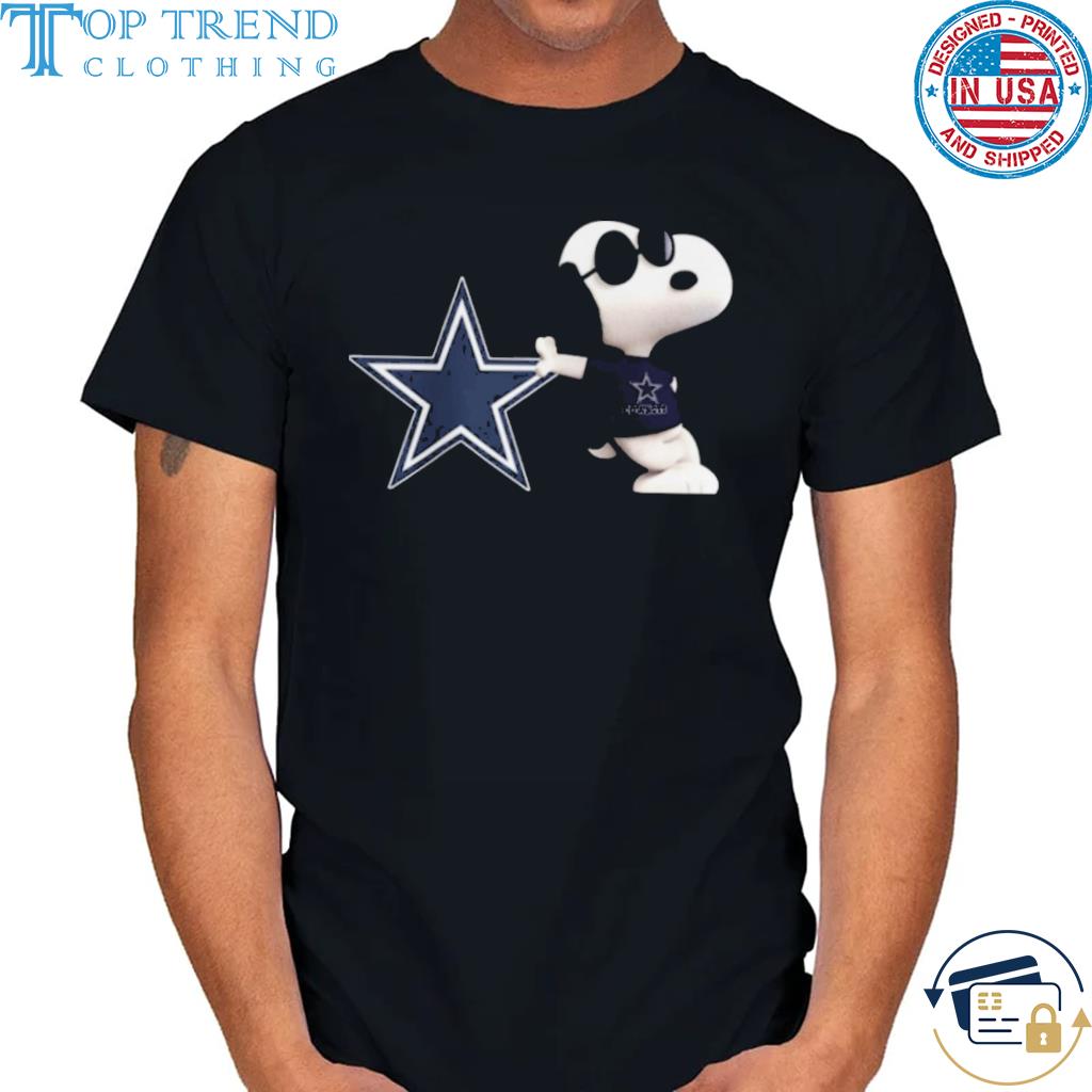 Original nfl Dallas Cowboys logo and snoopy dog shirt