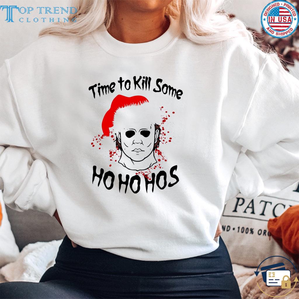 Santa Michael Myers time to kill some ho ho hos Christmas Sweater sweater