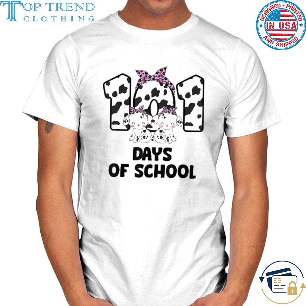 101 Days of School Dalmatian Dog Boys Girls 100 Days Smarter Shirt