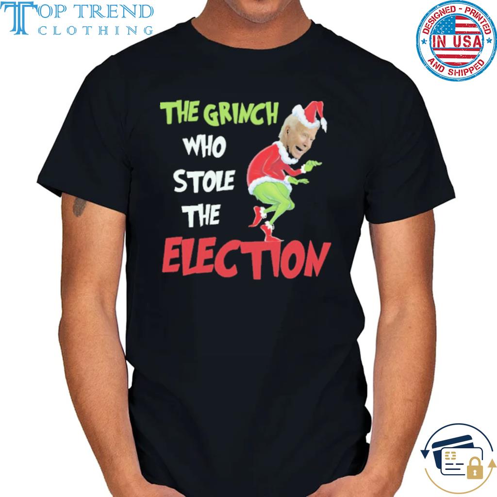 Awesome santa joe biden the grinch who stole the election sweater