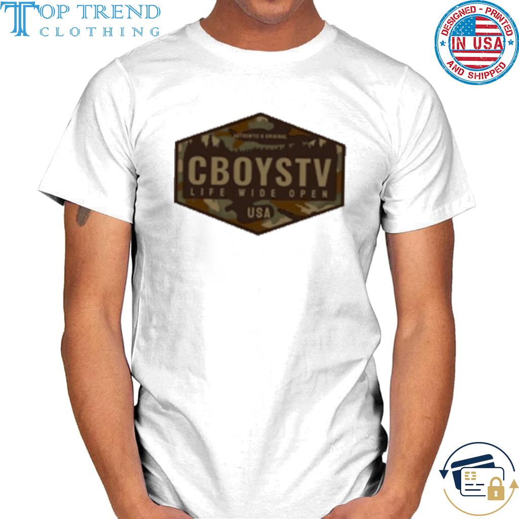 Backwoods cboystv life wide open logo limited shirt