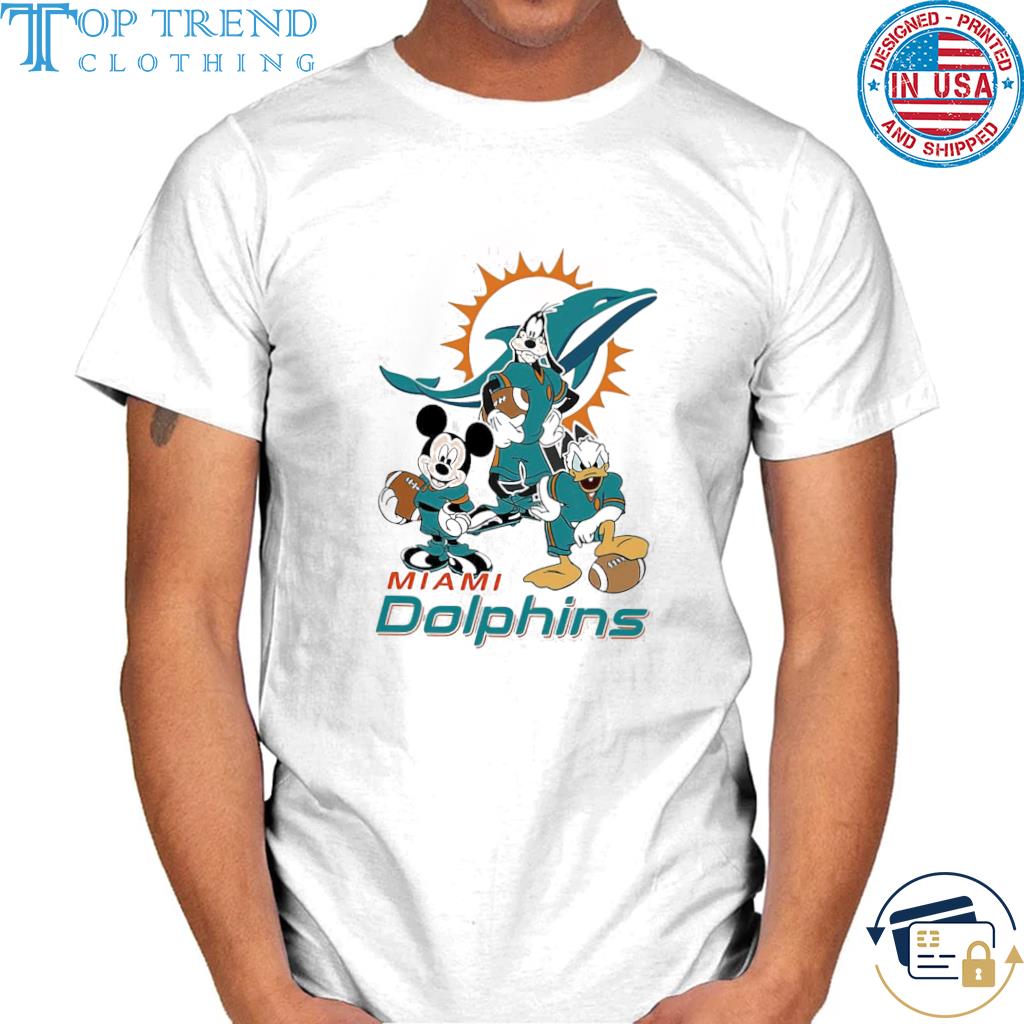 Disney X Miami Dolphins Disney Football Fans Shirt