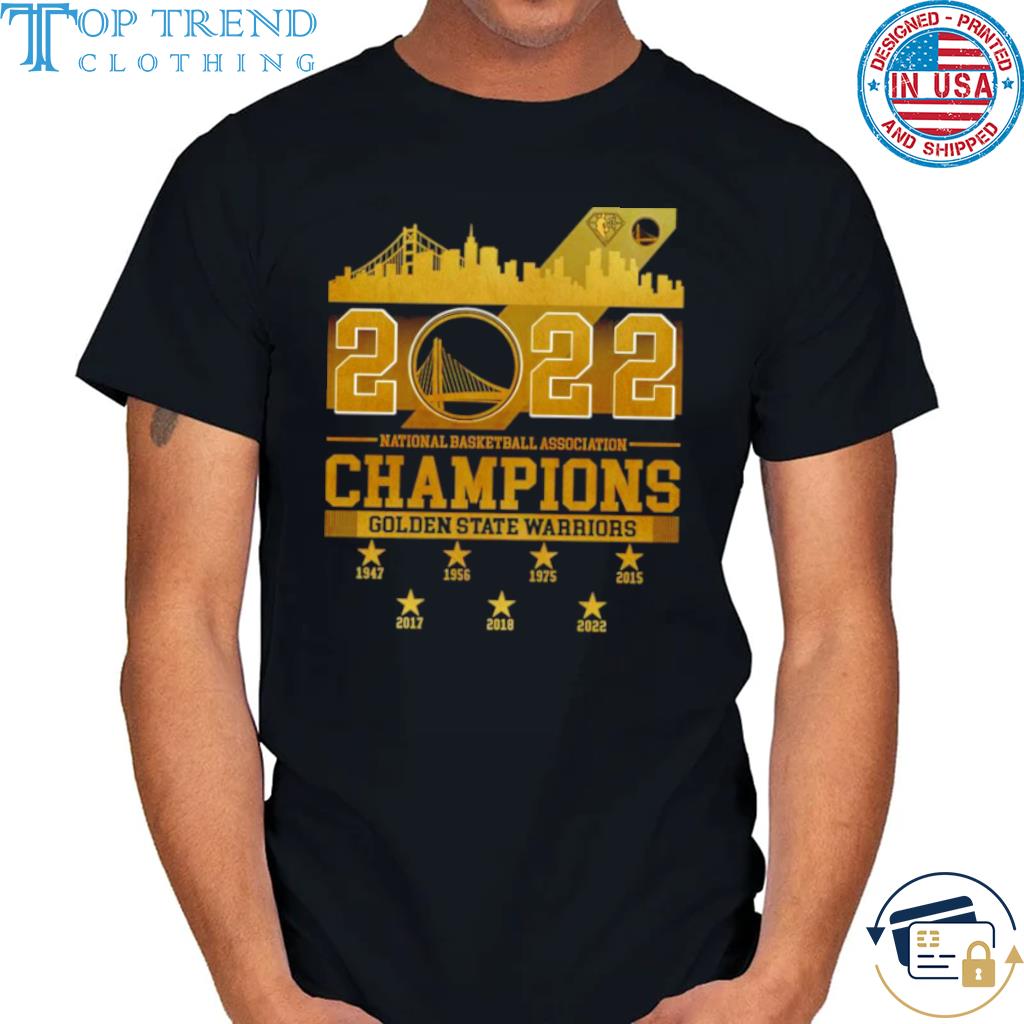 Hot Golden State Warriors 2022 National Basketball Association Champions 1947 2022 Men’ shirt