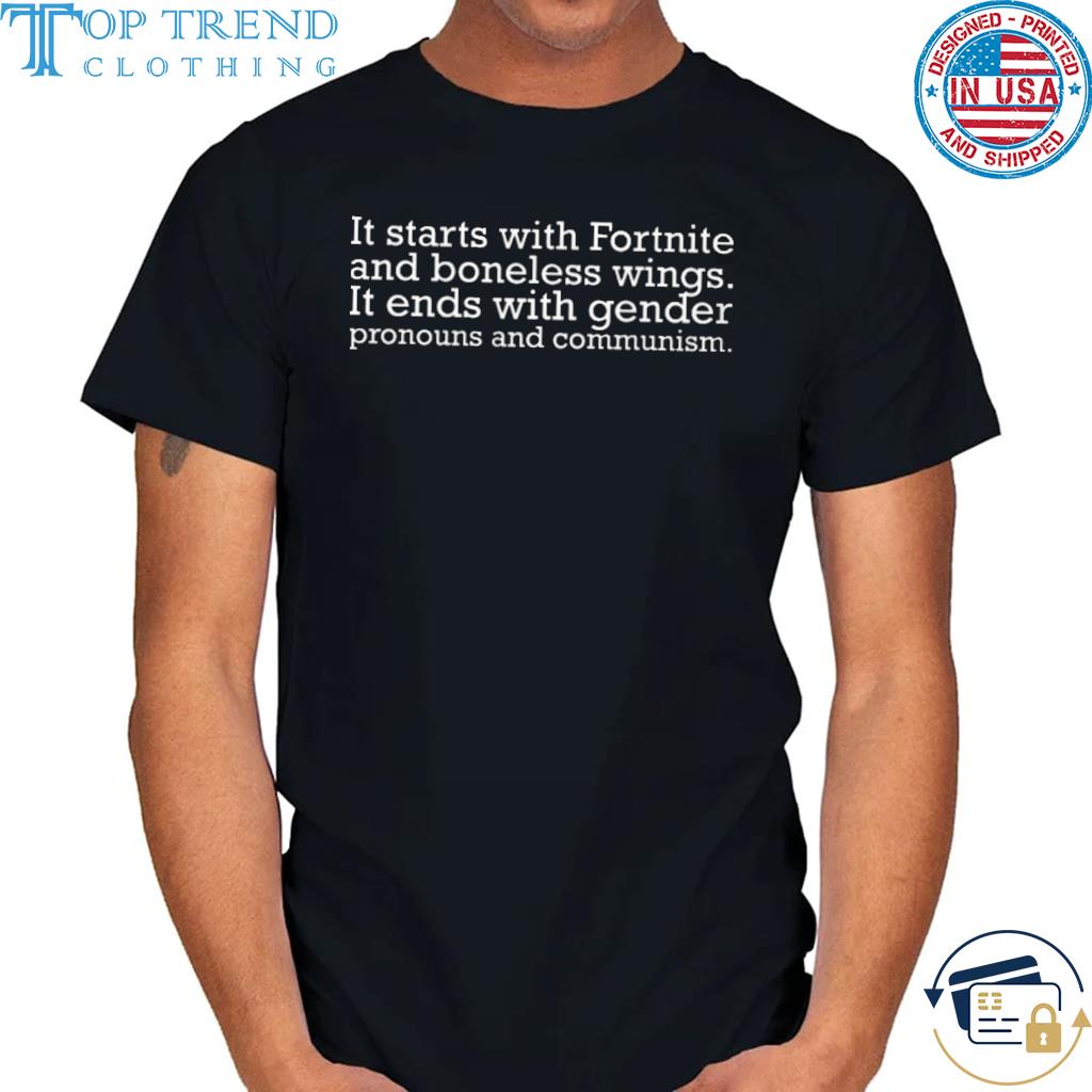 It ends with gender pronouns and communism shirt