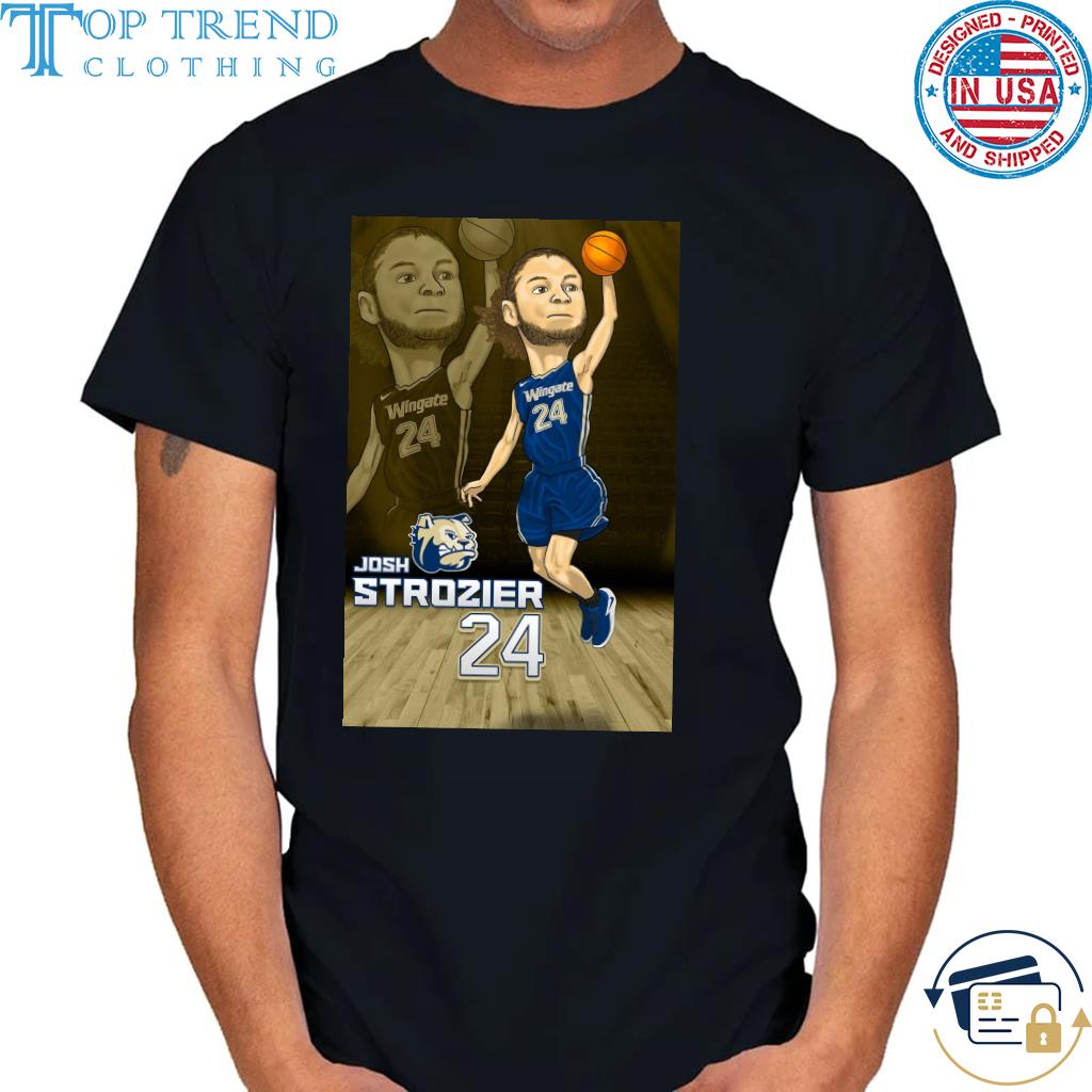 Nice josh strozier wingate university athletics design shirt