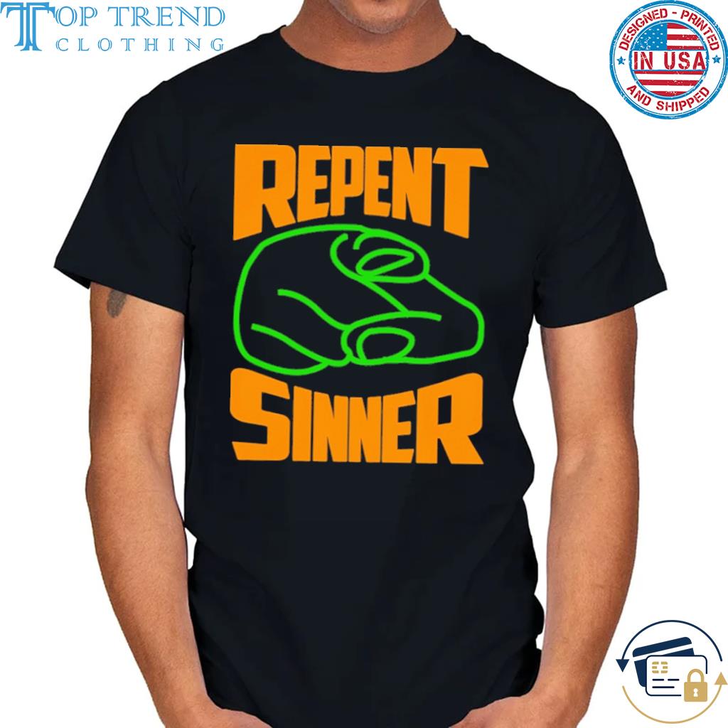 Official fightclubvideos Repent Sinner Shirt