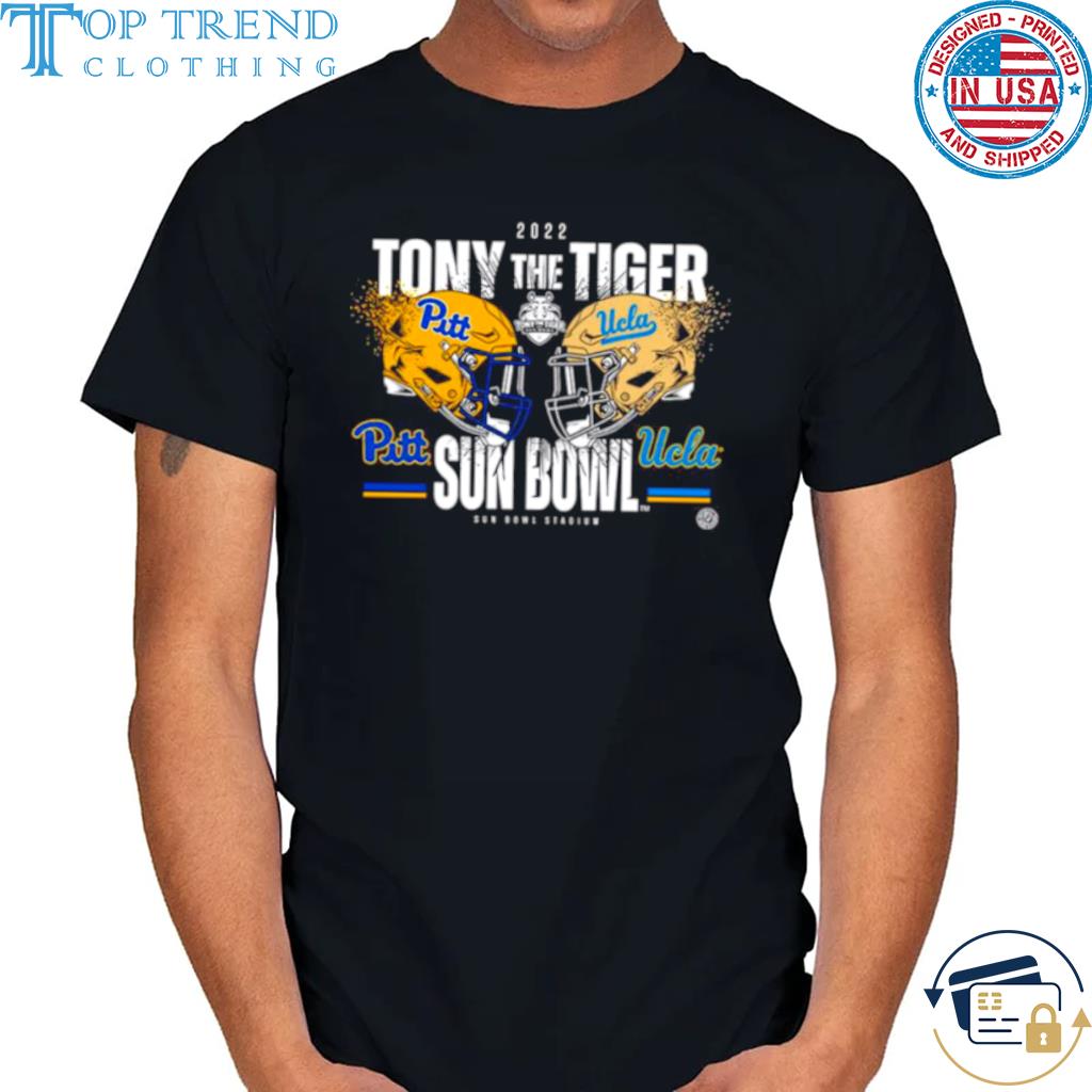 Original ucla Bruins Vs Pittsburgh Panthers Tony The Tiger Sun Bowl 2022 Match up Shirt