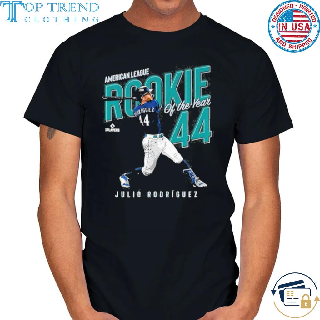 Rookie of the year julio rodriguez seattle mlbpa shirt