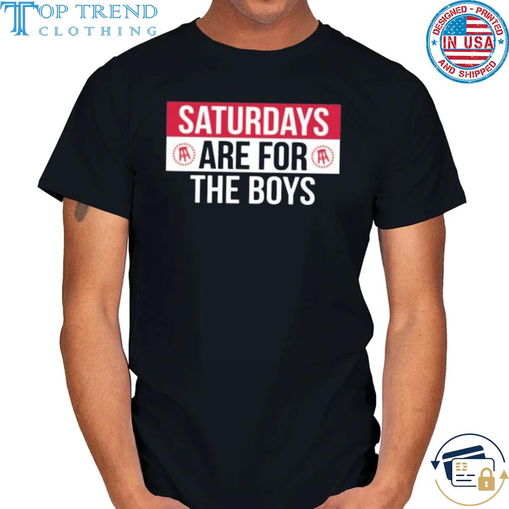 Saturdays are for the boys stools & stars pocket 2023 shirt
