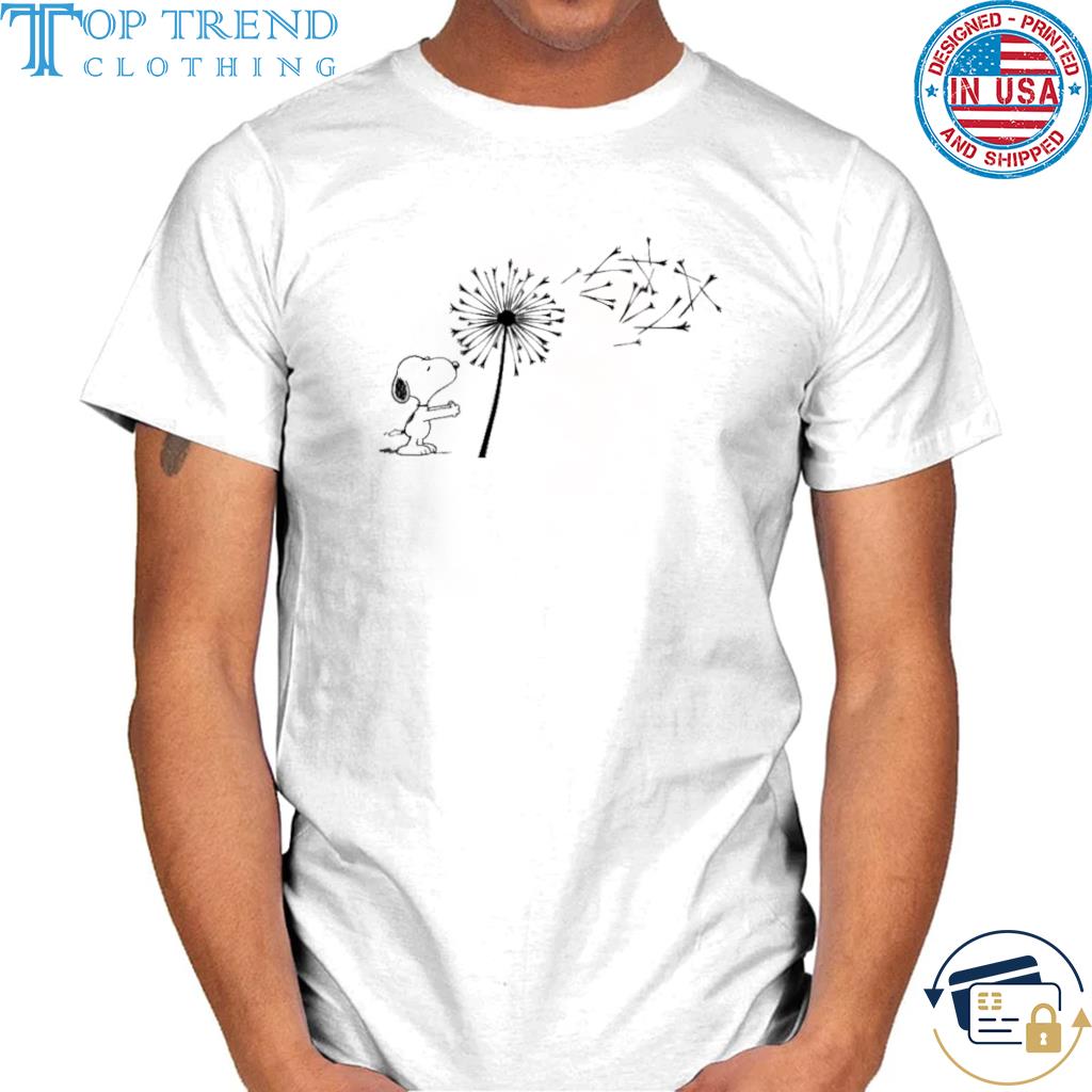 Snoopy with dandelion shirt