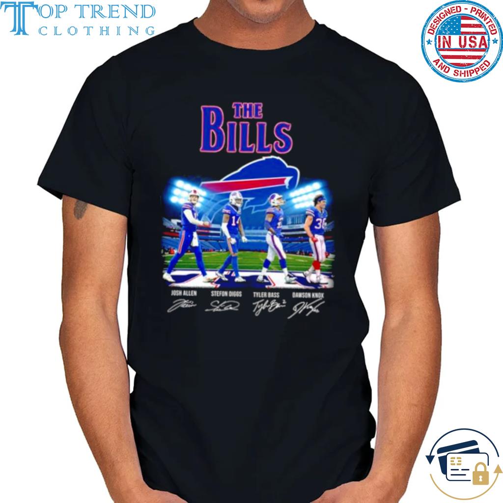 The Buffalo Bills abbey road signatures 2022 shirt