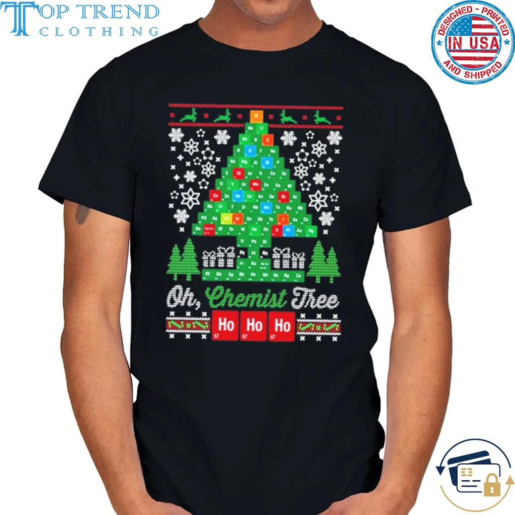 Top oh Chemist Tree Funny Ugly Christmas Sweater