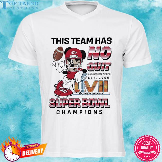 Official funny mickey mouse this team has no quit super bowl champions 2024 shirt