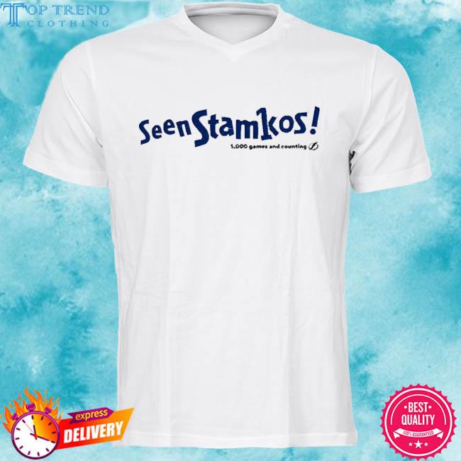 Official TBLightning Seen Stamkos 1000 Games And Counting Shirt