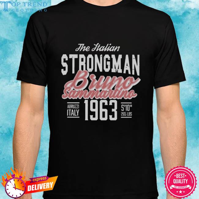 Official the italian strongman bruno sammartino 1963 shirt