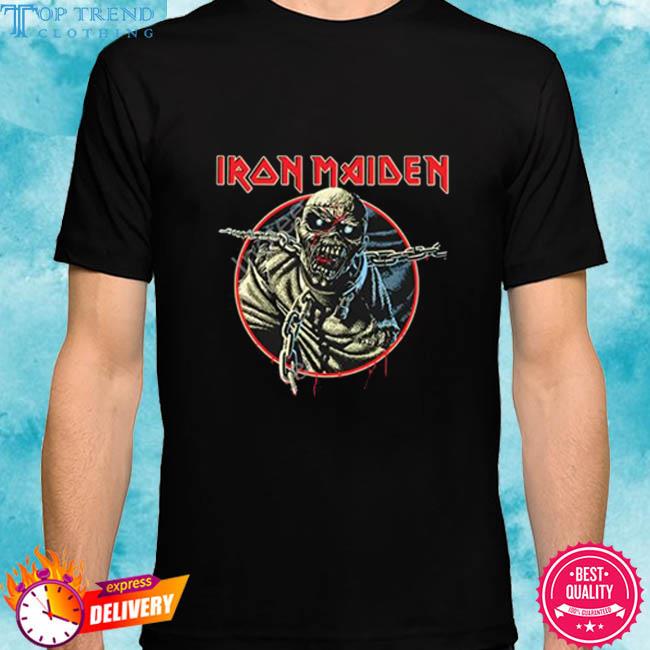 Official Iron Maiden Piece Of Mind 40Th Anniversary Tee Shirt