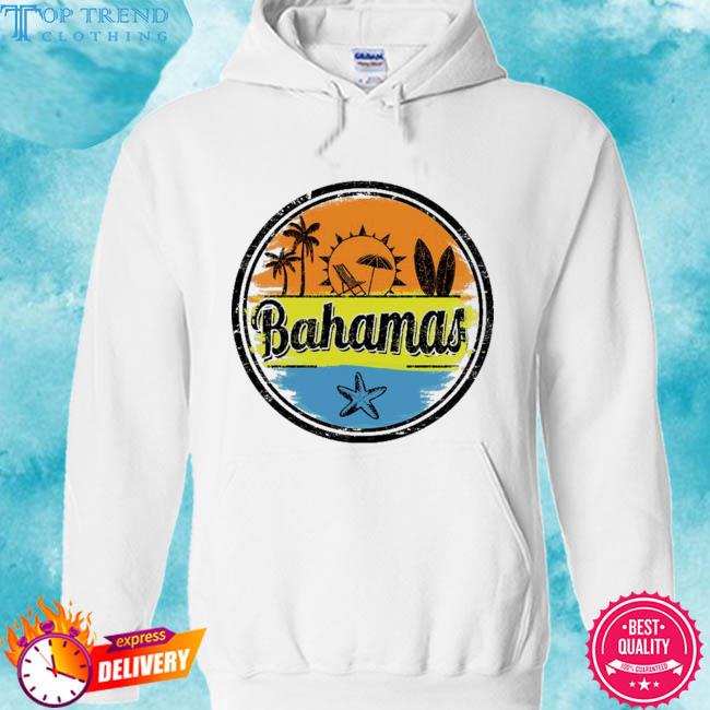 Premium bahamas retro circle vintage s hoodie