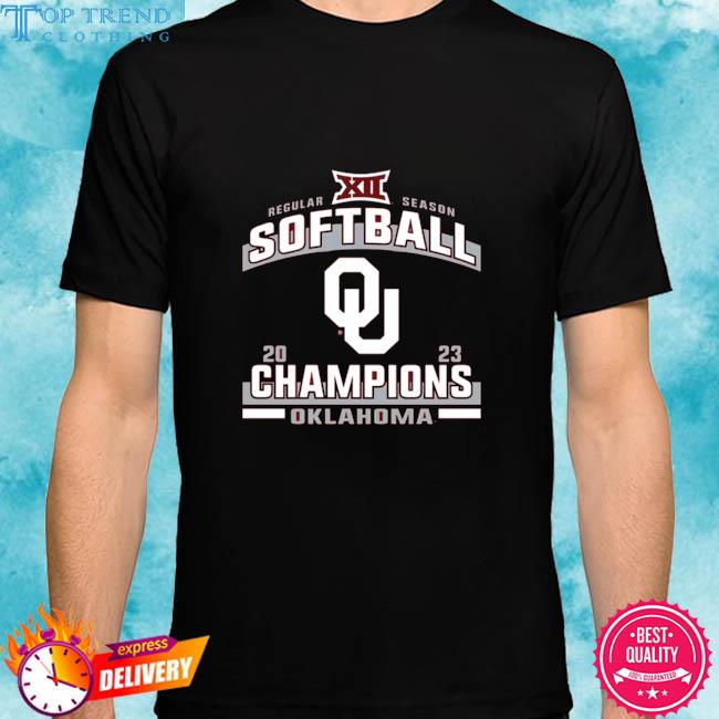 Premium blue 84 oklahoma sooners crimson 2023 big 12 softball regular season champions shirt