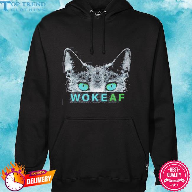 Premium cat woke af tall s hoodie