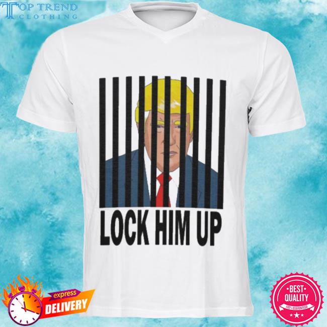 Premium lock him up anti Trump men's aop 2023 shirt