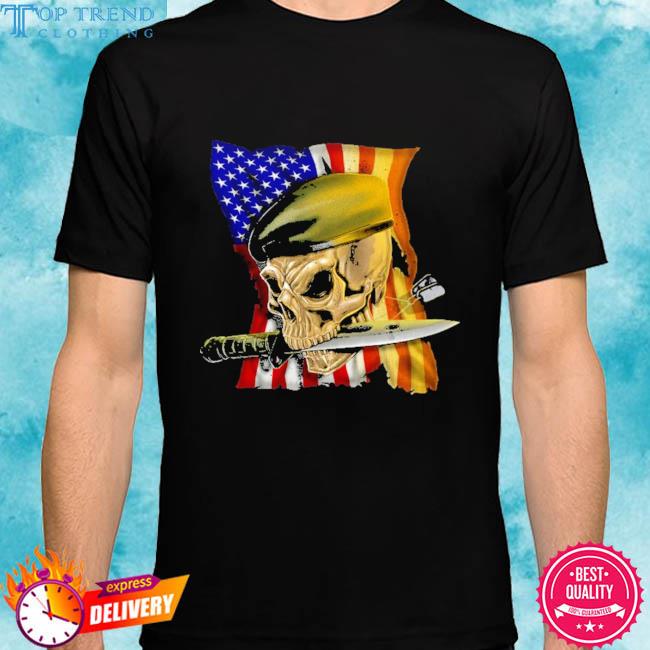 Premium skull beret military shirt