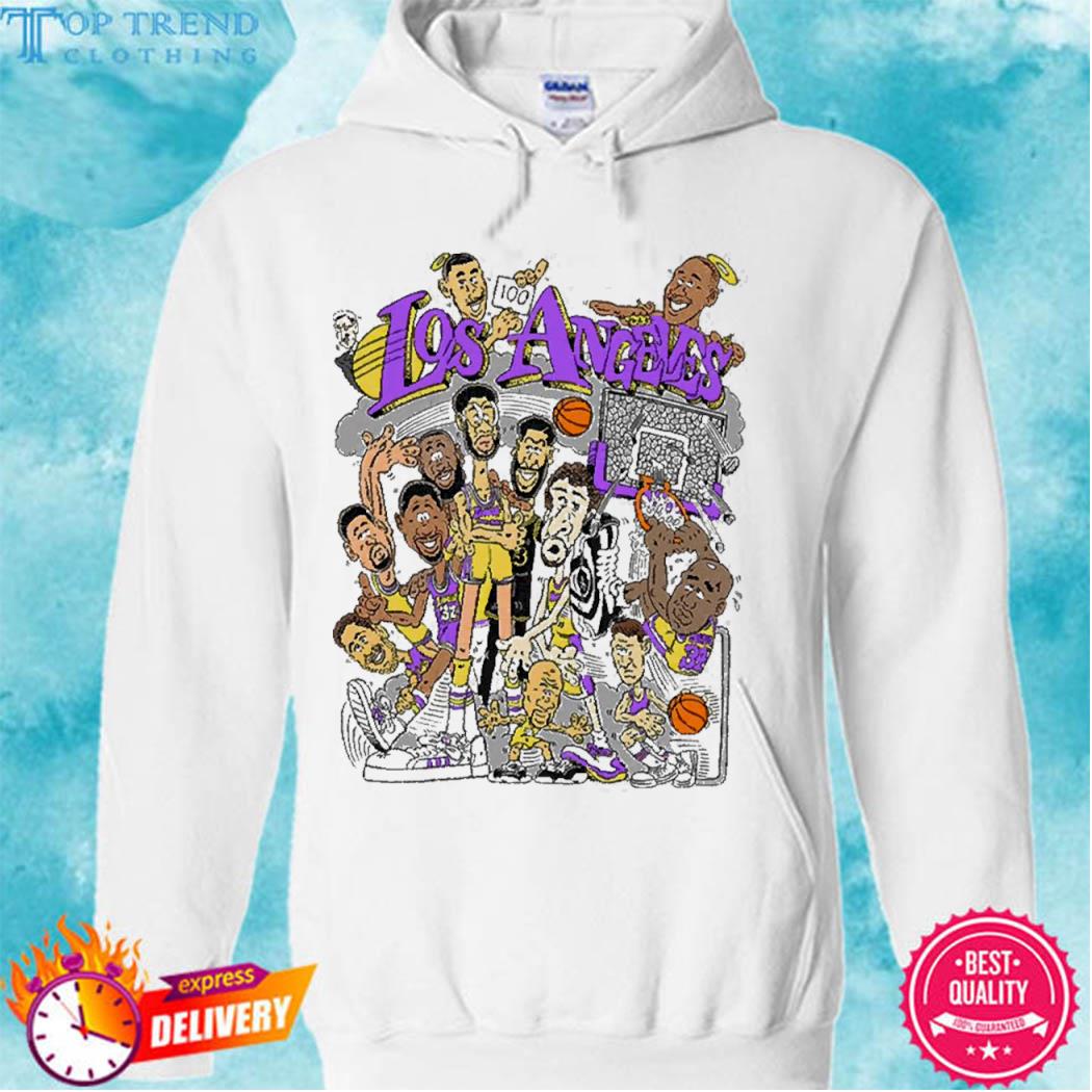 Los angeles Lakers all stars all time great basketball player s hoodie
