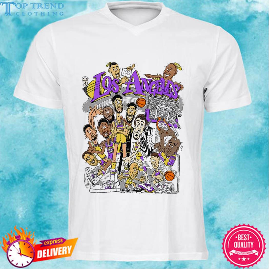 Los angeles Lakers all stars all time great basketball player shirt