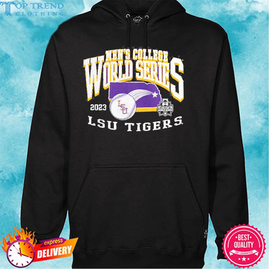 Official LSU Tigers 2023 NCAA Men’s Baseball College World Series Logo T-Shirt hoodie