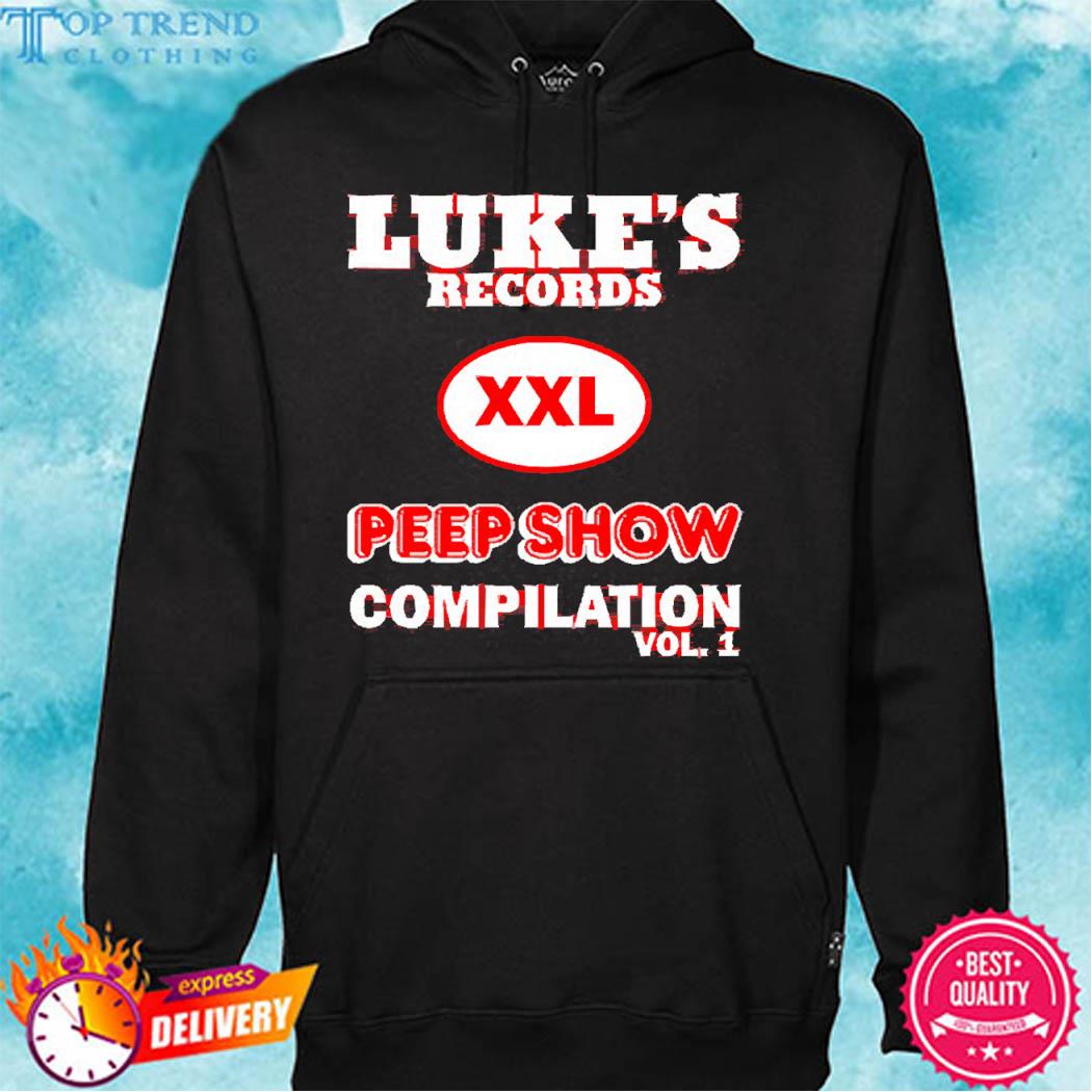 Official Luke's Records Xxl Peep Show Compilation Vol 1 T Shirt hoodie