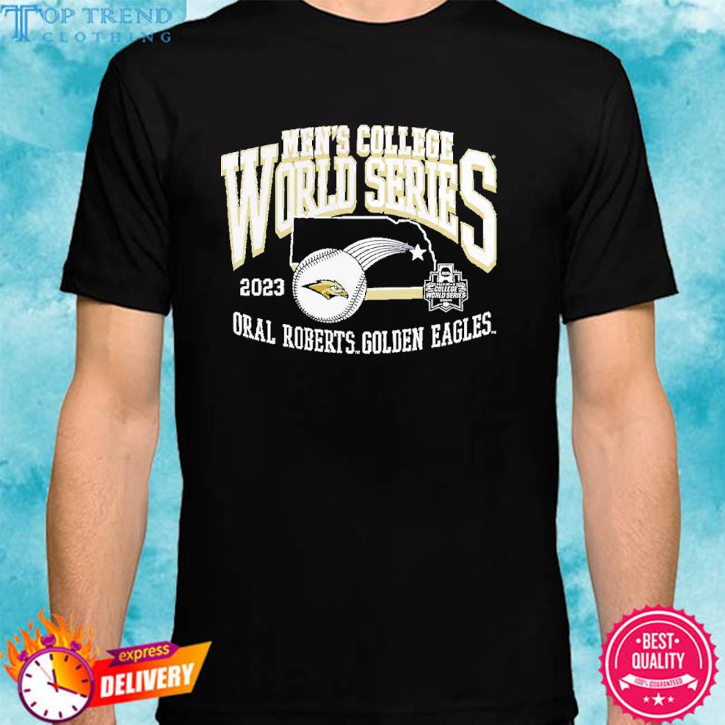 Official Oral Roberts Golden Eagles 2023 Ncaa Men’s Baseball College World Series T-Shirt