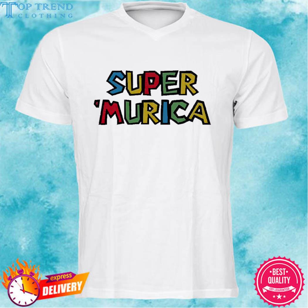 Official Super Murica Mario game shirt